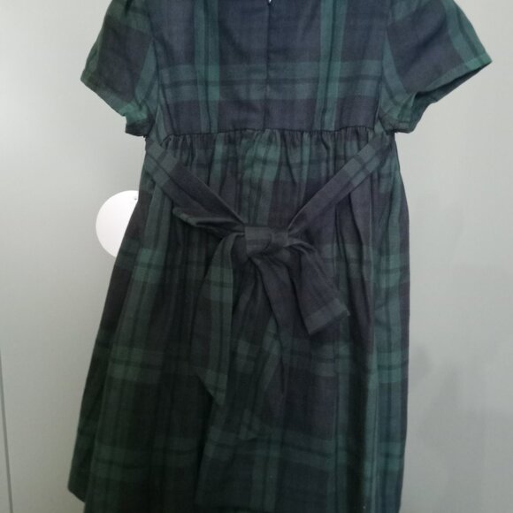 EDGEHILL COLLECTION Plaid Green/Navy Holiday Dress 12 Months NWT - Picture 3 of 4